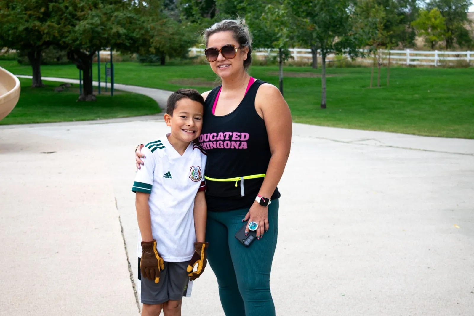 An Evening of Pure Joy — Claudia and her Son Bonding at the Park