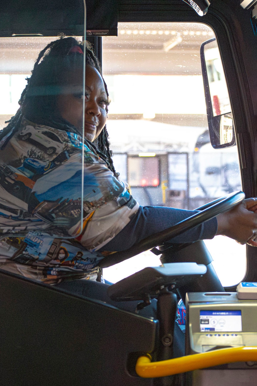 Female bus driver